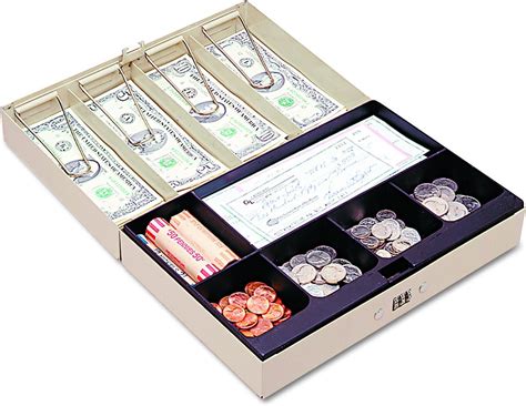 MMF Industries Steel Cash Box with Combination 